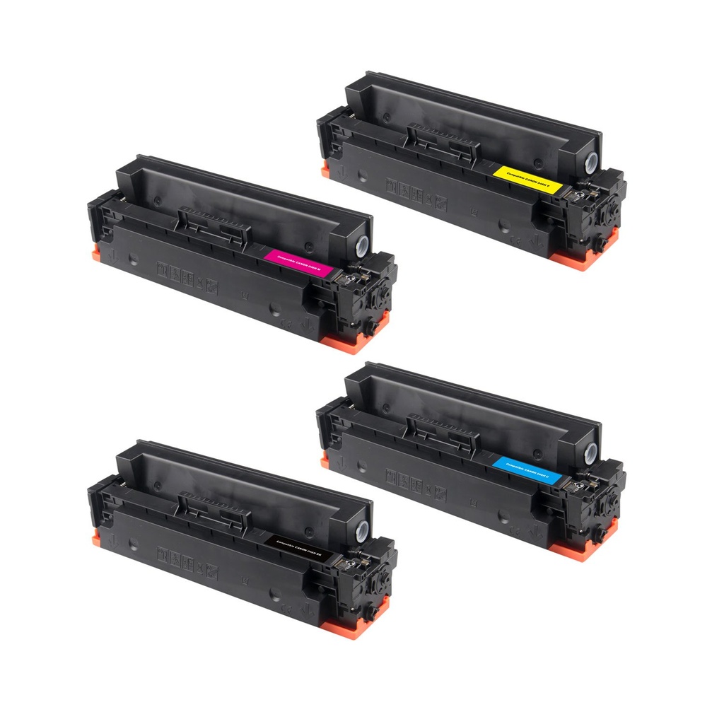 סט טונרים תואמים Canon CRG046H - כמות גדולה (תפוקת דפים בצבע 5,000 דף ובשחור 6,300 דף)