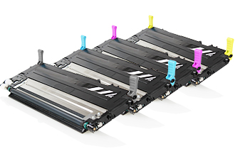 סט טונרים תואמים CLT-K407S Samsung(תפוקת דפים בשחור 1,500 דף 1,000 דף לצבע)