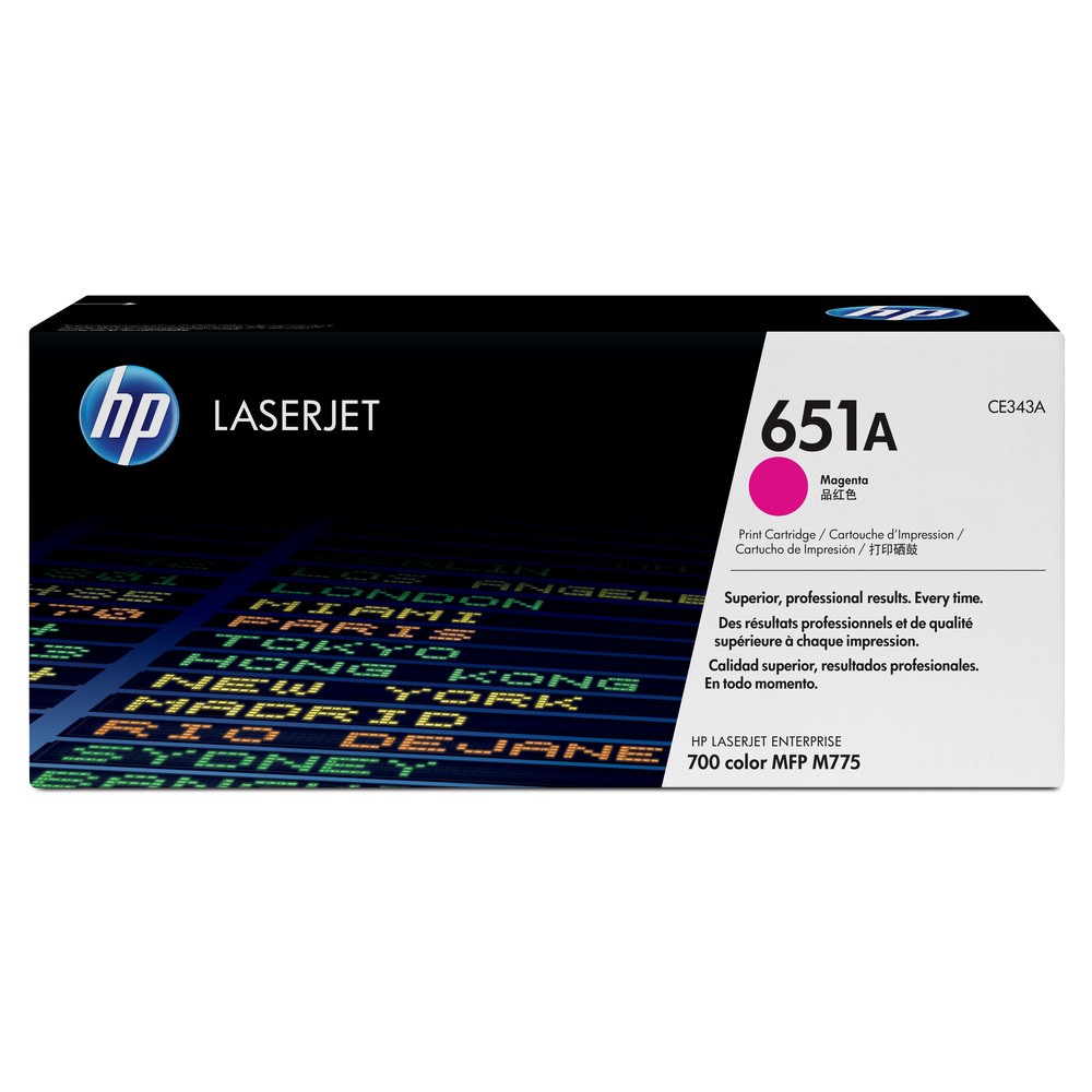 טונר אדום מקורי HP 651 CE343A