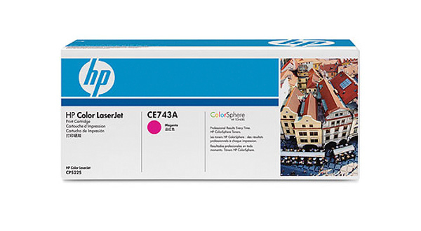 טונר אדום מקורי HP CE743AM  (7,300 דפים)