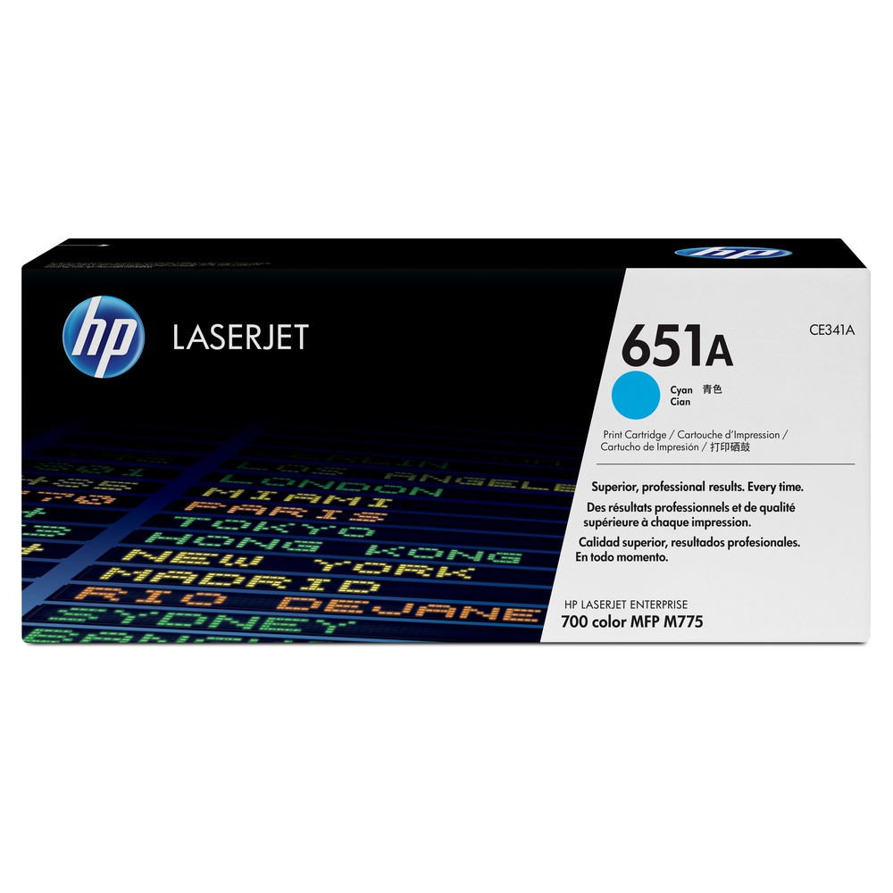 טונר כחול מקורי HP 651 CE341A
