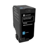 טונר כחול מקורי Lexmark 74C5HCE (12,000 דפים)