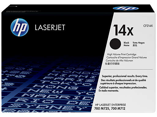 טונר לייזר מקורי 14X HP LaserJet 700 M725/M712 CF214X
