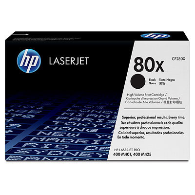 טונר מקורי HP 80X CF280X (6,900 דפים)