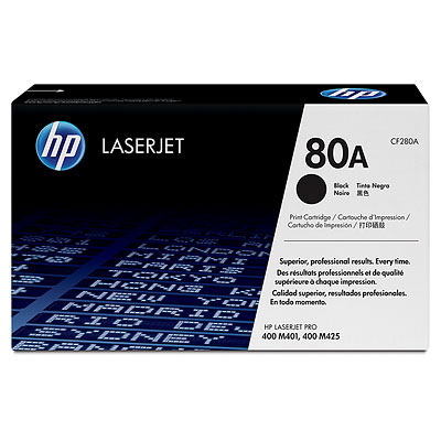 טונר לייזר מקורי HP 80A CF280A (2,700 דפים)