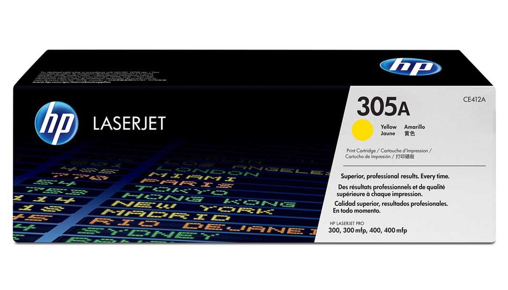 טונר לייזר צהוב מקורי HP 305A CE412A