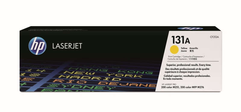 טונר לייזר צהוב מקורי HP 131A - CF212AY (1,800 דפים)