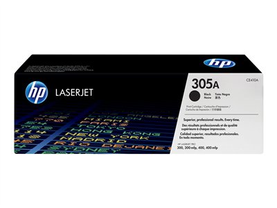טונר לייזר שחור מקורי HP 305A CE410ABK (2,200 דפים) 