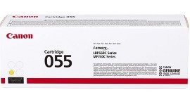 טונר צהוב מקורי Canon 055Y (2,100 דפים)