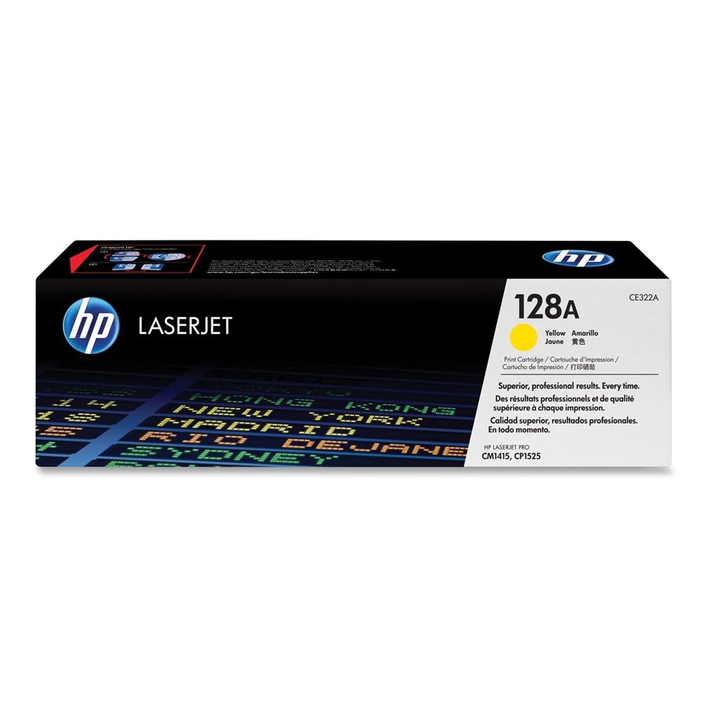 טונר צהוב מקורי HP CE322A (1,400 דפים) 