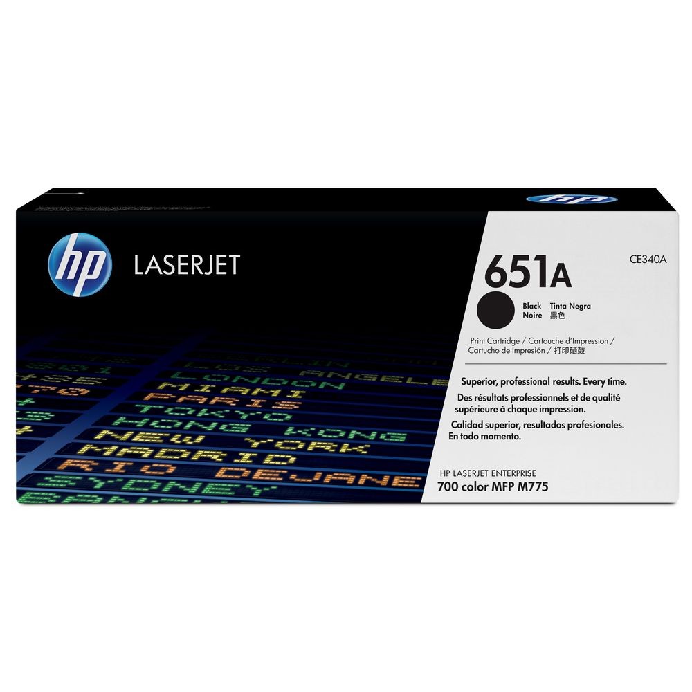 טונר שחור מקורי HP 651 CE340ABK (13,500 דפים) 