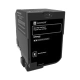 טונר שחור מקורי Lexmark 74C5HKE 20k
