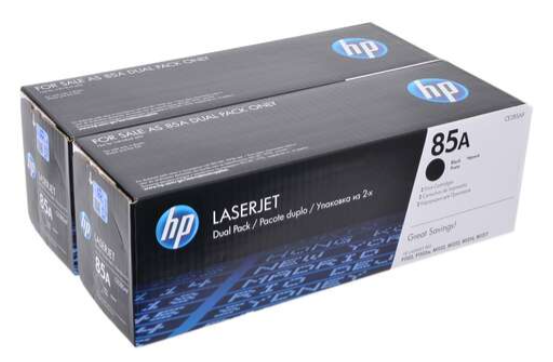 מארז זוגי!! זוג טונרים מקורי שחור HP CE285AF