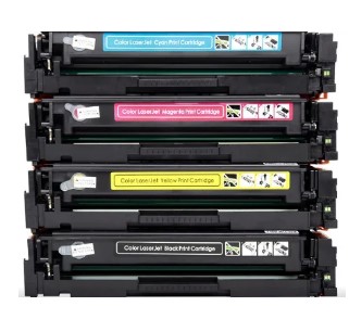 סט 4 טונרים תואמים HP 207A W2210A/W2211A/W2212A/W2213A (תפוקת דפים בשחור 1,350 דף, בצבע 1,250 דף)