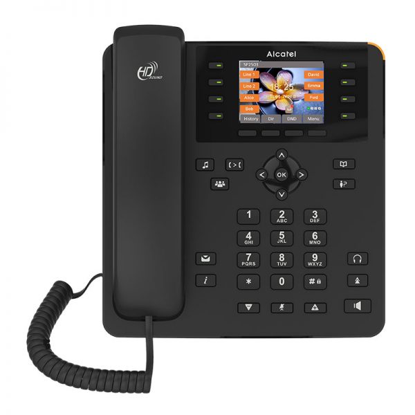 טלפון IP משרדי VOIP Gigabit עם צג צבעוני Alcatel SP2503G