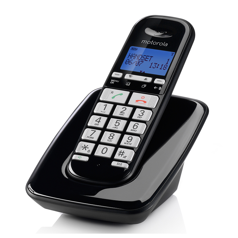 Motorola טלפון אלחוטי מתקדם עם תפריט בעברית S3001IL