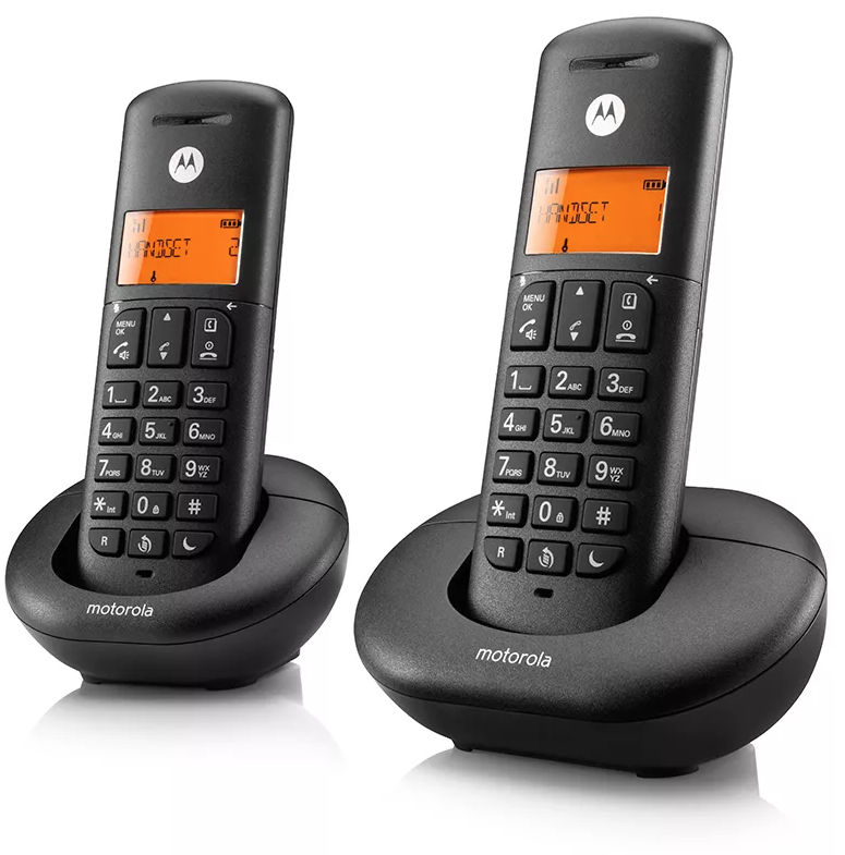 טלפון אלחוטי דיגיטלי כולל שלוחה MOTOROLA E202IL