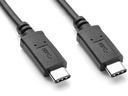 כבל 10Gbps 100W USB3.2 GEN2, תקע USB C זכר - C זכר, תומך אודיו/וידאו 4k@60hz באורך 1.5 מטר TopX