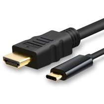 כבל USB C זכר ל-HDMI זכר באורך 1.8 מטר תומך 4K@60HZ