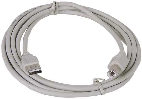 כבל USB במהירות 2.0 מותאם למדפסות באורך של 1.5 מטר - לא מגיע במדפסת חדשה