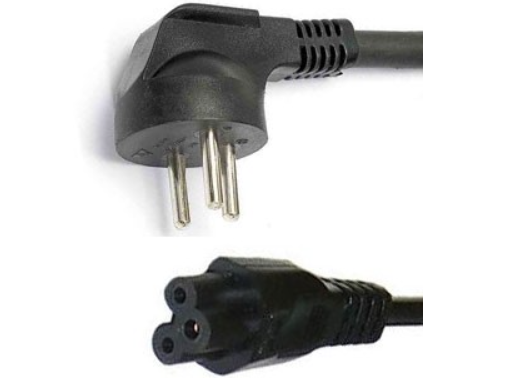 כבל מתח מיקי מאוס C5 לישראלי תיקני 3x0.75 באורך 1.5 מטר