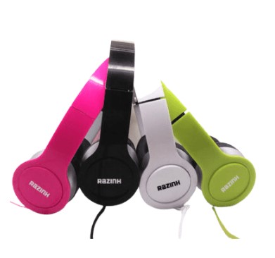 אוזניות קשת מתקפלות R-739  מותג RAZINK   9722626100476