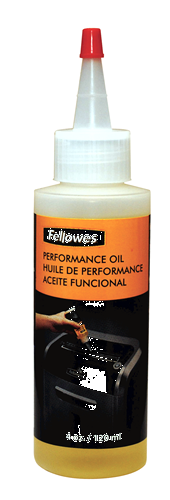 בקבוק שמן מקורי למגרסות 120 מ"ל Fellowes- מוצר הכרחי לכל מגרסה!