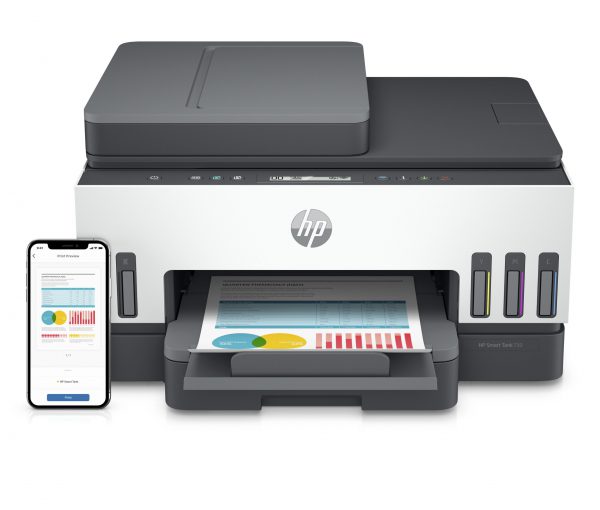 מדפסת הזרקת דיו דגם HP Smart Tank 750 All-in-One