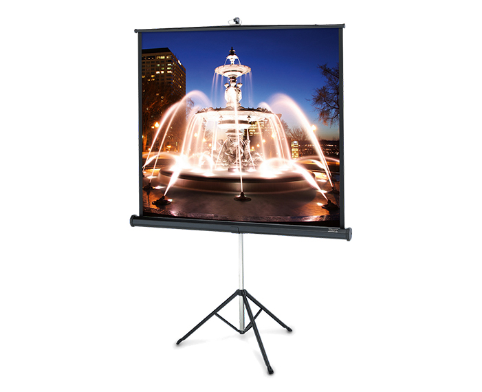 מסך הקרנה חצובה תלת רגל, 180X180 ס"מ