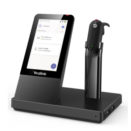 מערכת ראש אלחוטית מ -YEALINK WH-67 DECT Wireless Headset