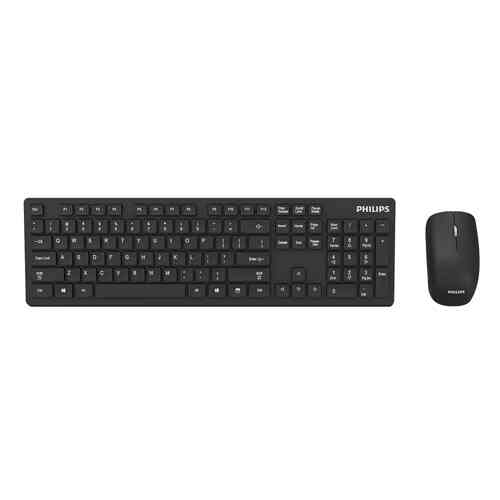 סט מקלדת ועכבר אלחוטיים Philips C501 -צבע שחור