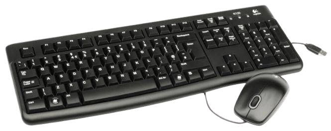 סט מקלדת ועכבר חוטי Logitech Desktop MK120