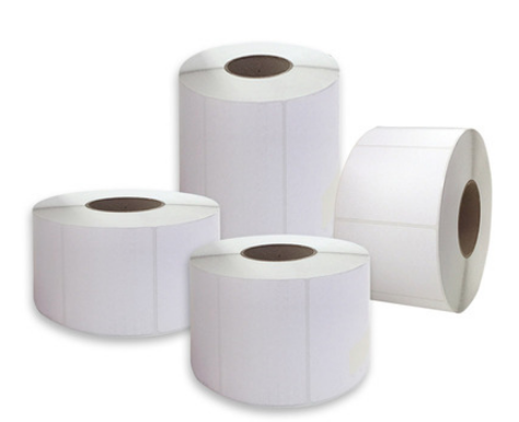 מדבקות נייר לבן טרמי 100*100 כמות 1000 יח'