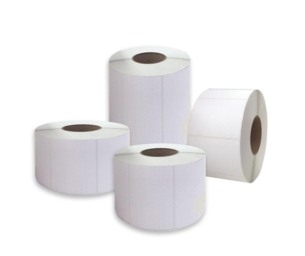 מדבקות נייר לבן רגיל 25*50 כמות 1,000 יח'