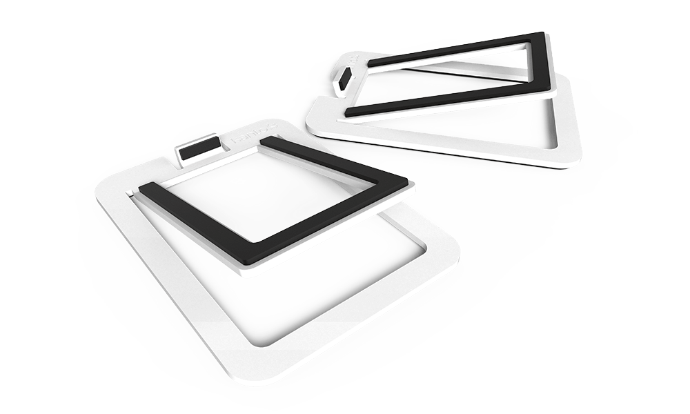 זוג סטנדים שולחני מפואר KANTO S2 - צבע לבן