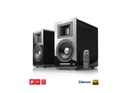 רמקולים מדפיים מוגברים AIRPULSE A100 BLUETOOTH בצבע שחור