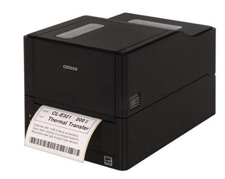 מדפסת מדבקות / ברקודים משרדית CITIZEN CL-E321-C כולל סכין חיתוך