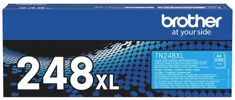 טונר מקורי כחול (2,300 דפים) BROTHER TN248XLC   