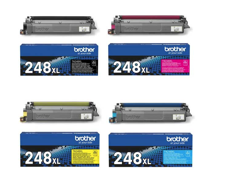 סט טונרים מקוריים BROTHER TN248XL