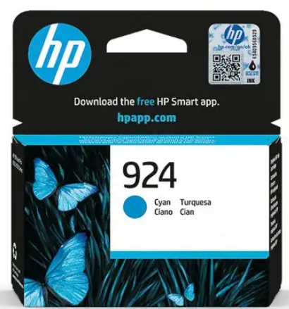ראש דיו כחול מקורי HP 924 4K0U3NE