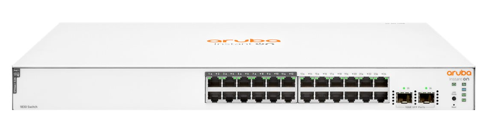 רכזת רשת Aruba IOn 1830 24G/12 PoE 2SFP 195W Sw JL813A
