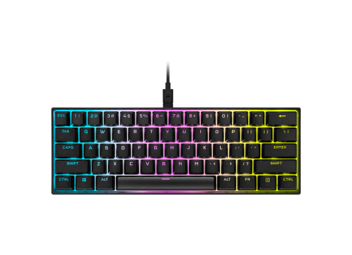 מקלדת גיימינג מכנית CORSAIR K65 RGB MINI 60% GAMING CHERRY MX RED