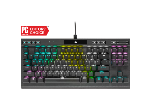 מקלדת גיימינג מכנית CORSAIR K70 RGB TKL CHAMPION — CHERRY MX RED