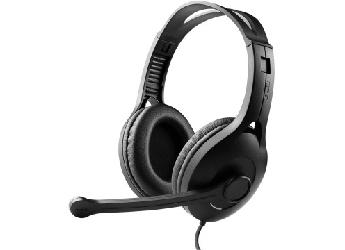 אוזניות קשת חוטיות עם מיקרופון מובנה EDIFIER K800 USB צבע שחור