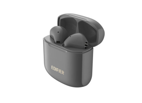 אוזניות בלוטוס  המותג אדיפייר עם מיקרופון בצבע אפור EDIFIER TWS200 PLUS BLUETOOTH