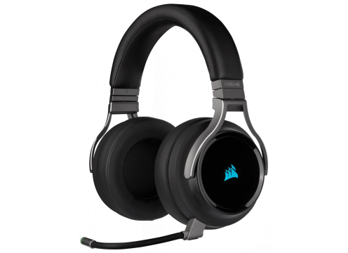 אוזניות גיימינג אלחוטי CORSAIR VIRTUOSO RGB WIRELESS HIGH-FIDELITY — CARBON