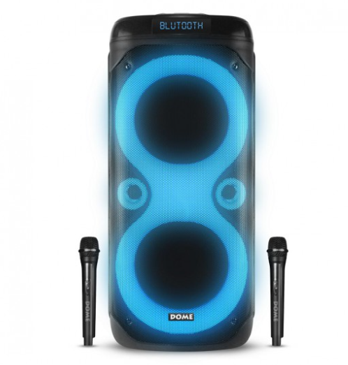 בידורית 2500W כולל 2 מיקרופונים אלחוטיים DOME CLUB-180 