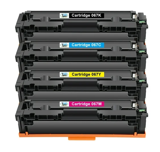 סט טונרים תואמים CANON 067(תפוקת דפים 1,350 דף בשחור, 1,250 דף בצבע )