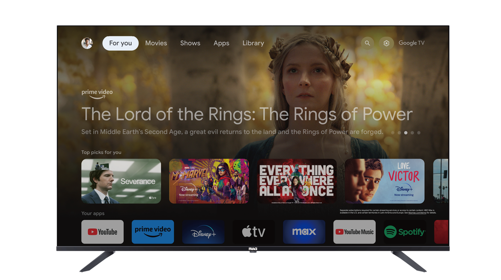 MAG 50" LED SMART TV Powered by GOOGLE TV GTV50D23