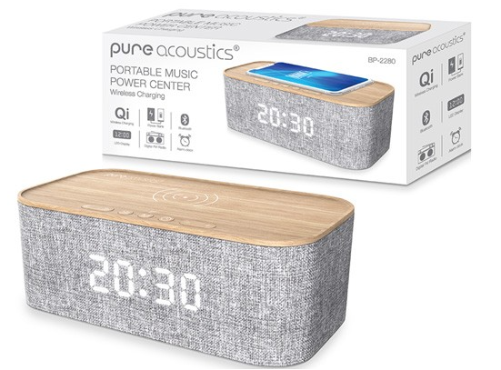 מערכת אודיו ניידת כולל משטח טעינה אלחוטי BP-2280   PURE ACOUSTICS